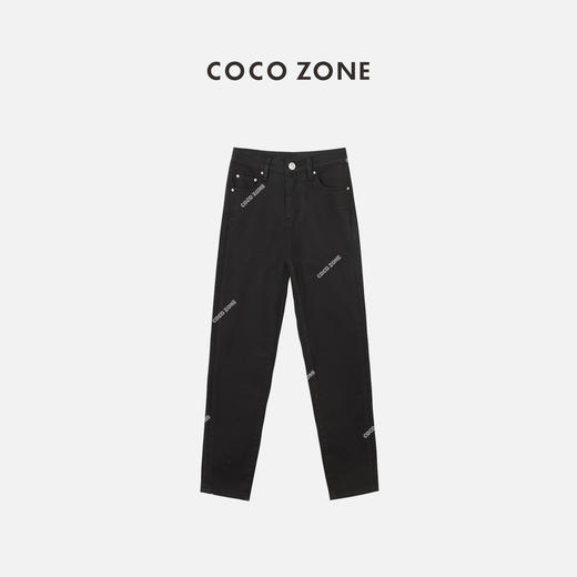 COCOZONE 秋冬小黑裤春秋显瘦修身百搭小脚直筒裤23C19583 商品图0