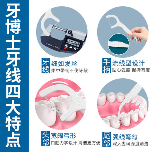 牙博士超高拉力牙线棒（50支/盒*4盒） 商品图5