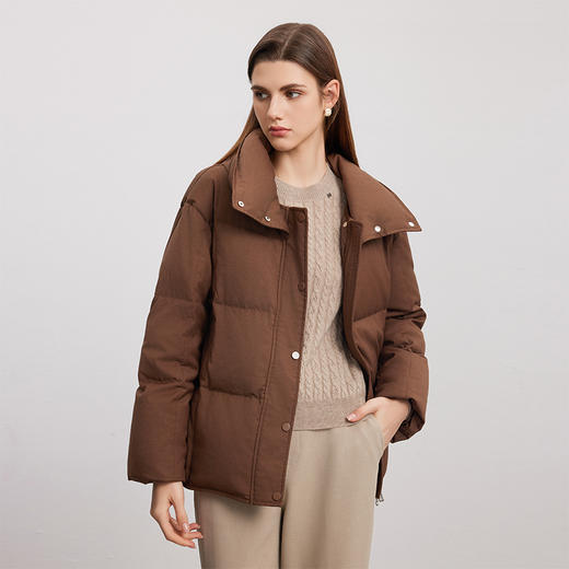 【大翻领加厚羽绒服】24年秋冬新品女士90白鹅绒加厚保暖外套 商品图5