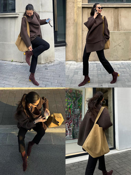 HIDEMI 进口高弹力超显瘦可再生针织纤维九分裤神裤 商品图3