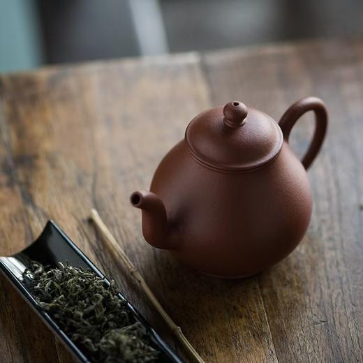 纯色紫砂壶经典陶坊小潘壶原矿手工中式家用泡茶壶功夫茶具可养 朱泥130cc 紫泥130cc 商品图1
