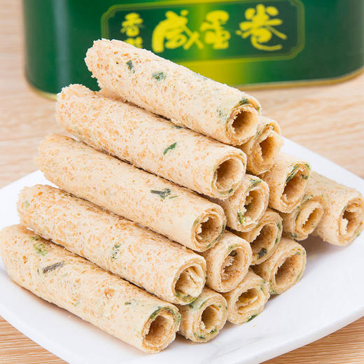 广州酒家 香葱咸蛋卷2盒 休闲零食下午茶饼酥手信 商品图2