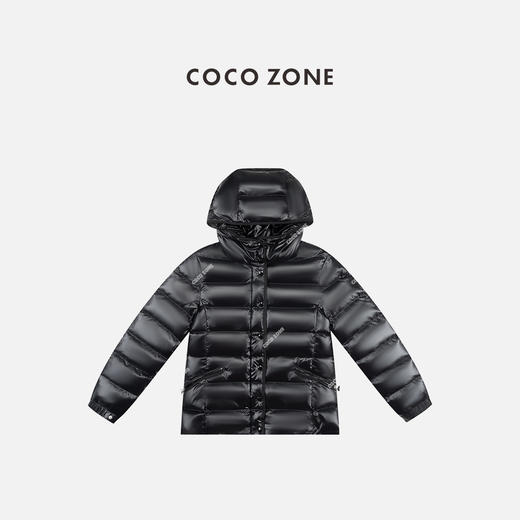 COCO ZONE 90鹅绒高级感连帽保暖气质羽绒服CC2C2131 商品图0