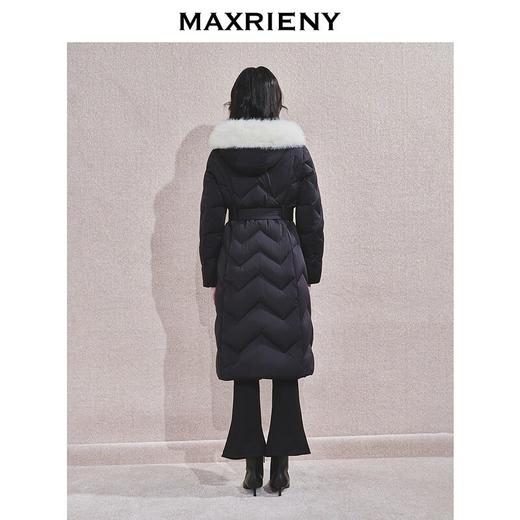 MAXRIENY精致优雅感羽绒服长款日字扣收腰设计24冬新款保暖外套女(货号:MF85DC751) 商品图2