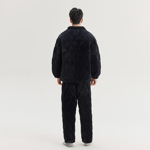 男士奶泡绒拉链夹棉套装 商品图4