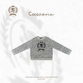 COCO ZONE 时尚设计感气质针织衫圆领套头上衣CC1C2335