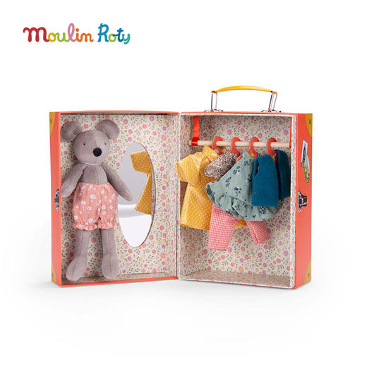 Moulin Roty 巴黎女孩布兰奇小姐 换装玩偶 手提箱 适合2岁+ 精致便携 巴黎女孩系列 法国品牌-642564 商品图7