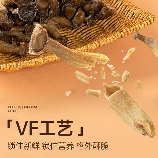 非膨化食品【健康酥脆！鹿茸菇脆】甄选品质原料制作，手工精选头茬鹿茸菇新货，VF工艺锁住新鲜营养，口口满足，拒绝高温油炸，下午茶宵夜休闲小吃L 商品图1