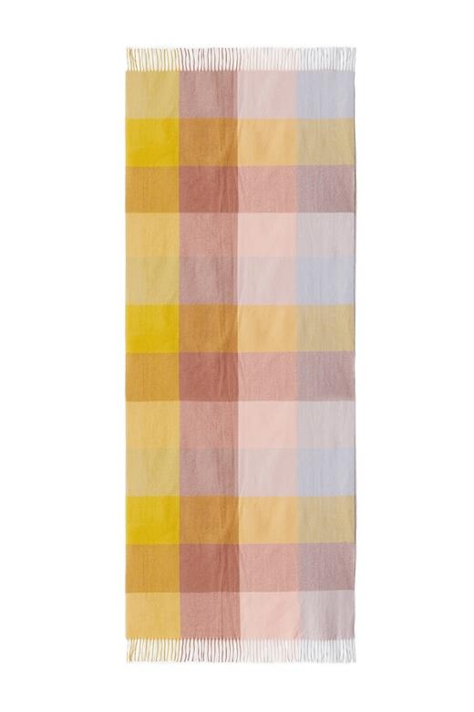 AVA 格纹流苏色织羊绒围巾 7954 商品图2