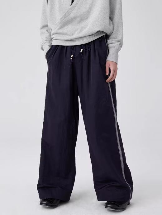 Simple Project/K24155/打褶阔形尼龙长裤 商品图2