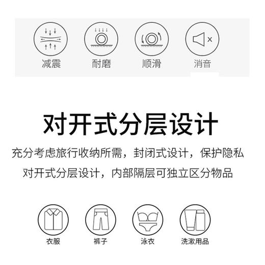 24寸外交官拉杆箱 湖镜蓝HM-61173-2【分仓直发，72小时发货，周末节假日不发货】 商品图5