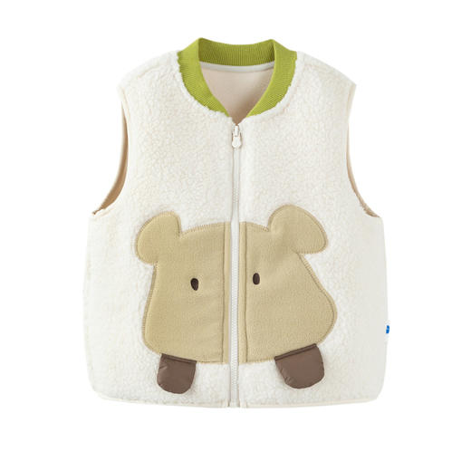 【绒绒衣】迷你巴拉冬新款男女童双面暖马甲可爱保暖毛绒背心 商品图4
