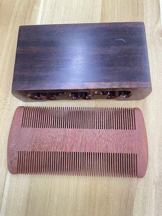 平价优选：厚实木篦梳子，压手感檀梳密梳木，传统篦头密齿梳素面 【古宣】 商品图1