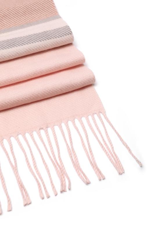 AVA 粉色格纹流苏围巾 8081 商品图3