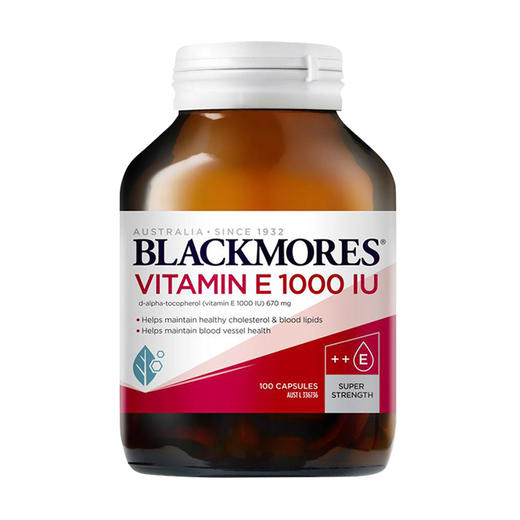 【保税】澳洲 澳佳宝Blackmores 天然维生素E胶囊100粒 商品图0