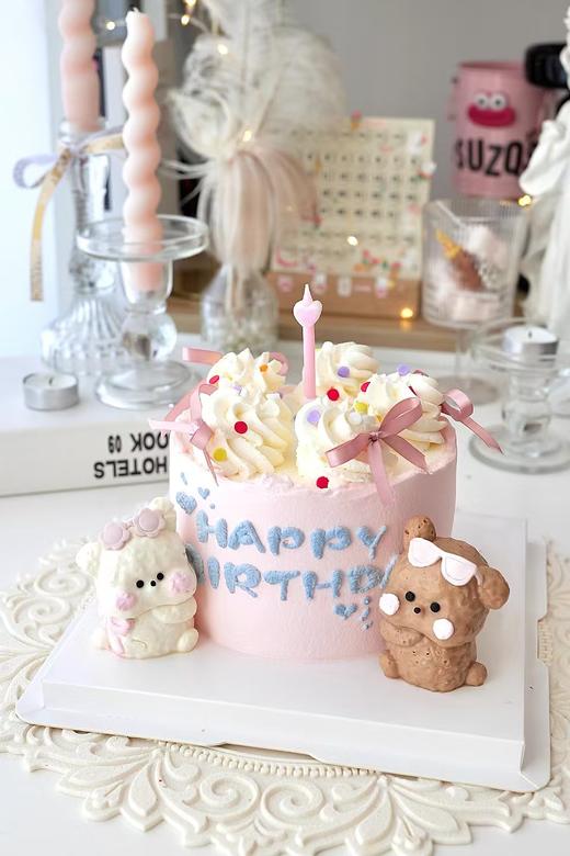 【奶油小狗（C款）】-创意造型-新鲜水果蛋糕 商品图0