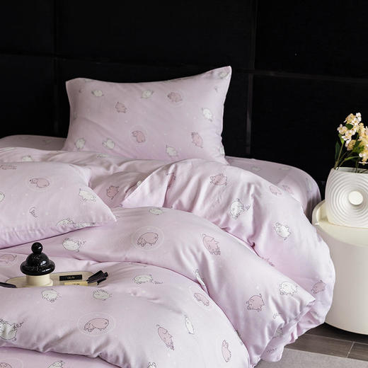 【门店同款】天然竹纤维棉双层纱四件套 婴幼儿可用超柔滑爽透气双层纱套件 商品图8