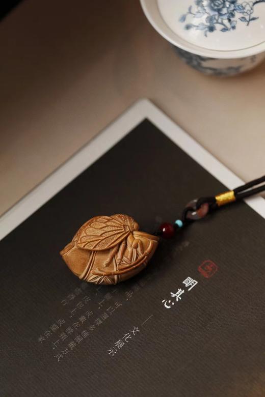 老山檀香【知足】手把件挂件 商品图5