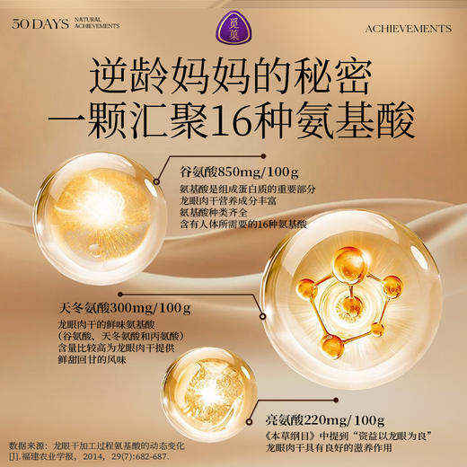 觅菓AA+泰国清迈琥珀龙眼肉干268g原味无添加果干桂圆干零食煲汤 商品图5