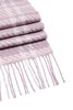 AVA 紫色格纹流苏围巾 8078 商品缩略图3