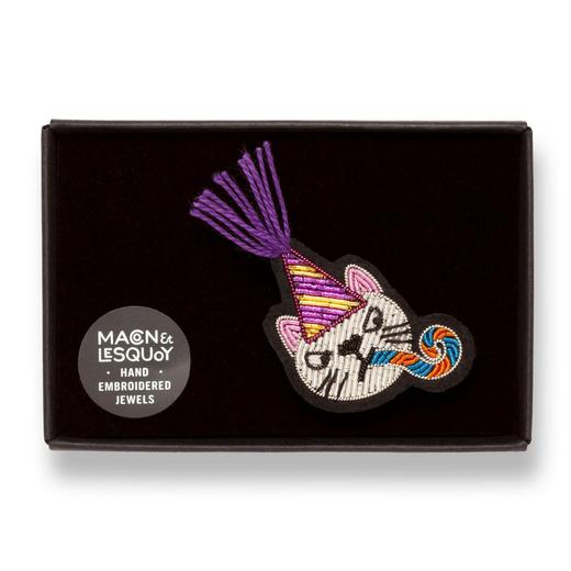 订购8周到｜Macon & Lesquoy-Rascal Cat-淘气小猫 金属丝线 刺绣 胸针［法国设计师］ 商品图2