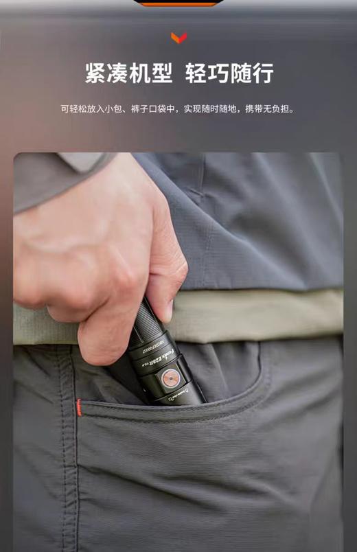 Fenix菲尼克斯E28R 手电筒强光远射长续航便携户外充电小直筒 商品图5
