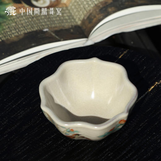 问鼎哥窑碎玉三叶杯（茶雀清吟） 商品图3