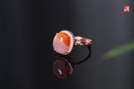 【熙卉】南红冰飘戒指 商品图2