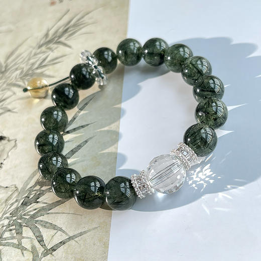 绿发晶手链，珠径10mm  商品图1