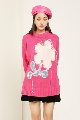 Stay2Weeks 刺绣花朵针织上衣 14826