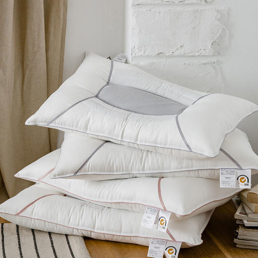 恒源祥Fazeya彩羊草本花香护颈枕 优质高弹棉+决明子+薰衣草（珊瑚粉）（数量1个，规格：47*73cm）【分仓直发，72小时发货，周末节假日不发货】 商品图1