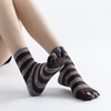 【3双仅68元】秋冬新款五指卡通防滑瑜伽袜条纹款可爱猫咪普拉提舞蹈百搭小腿袜 XY 000 商品缩略图0