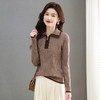 MY-1169 2024年秋冬季新款拉链翻领设计感年轻毛衣针织打底衫减龄通勤上衣 商品缩略图2