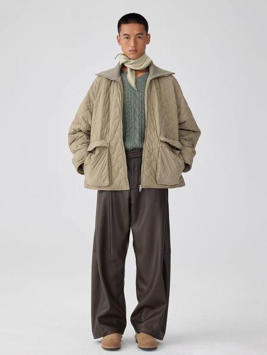 Simple Project/Y24264/罗纹领编织感绗缝棉服 商品图3