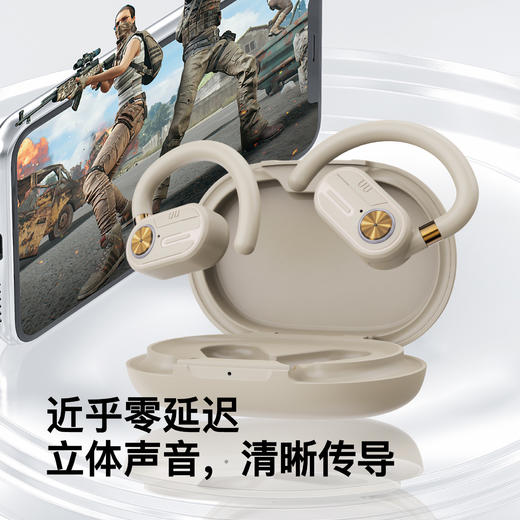 【精选】岸纾 OWS定向传音空气传导全景立体降噪耳机  佩戴云感 人体工学设计 长续航 商品图3