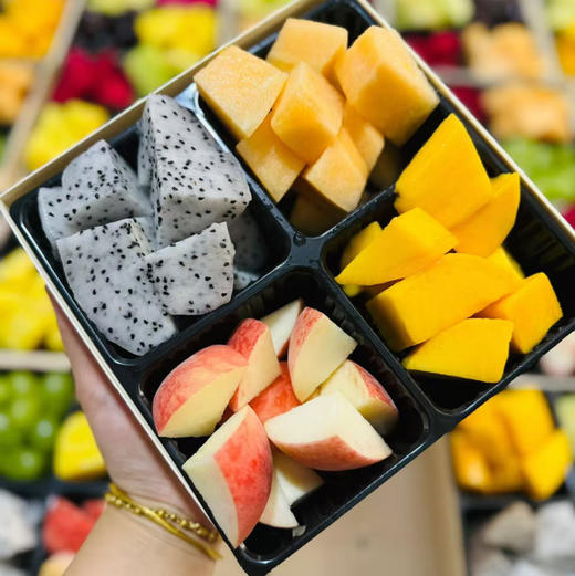 四分格果盘-精美木盒 商品图2