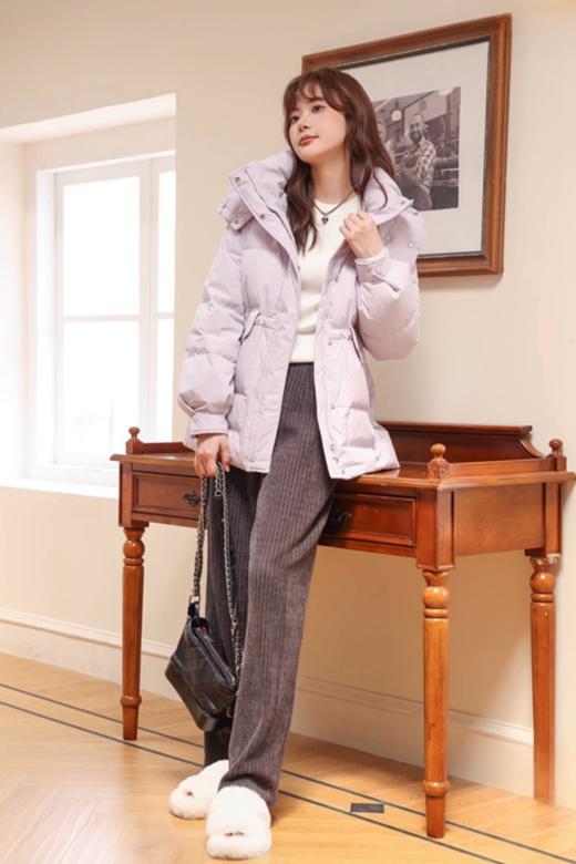 LNNNS 减龄连帽收腰白鸭绒羽绒外套 19475 商品图2