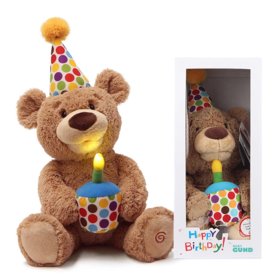 GUND 生日快乐声动泰迪熊GUNC6049942