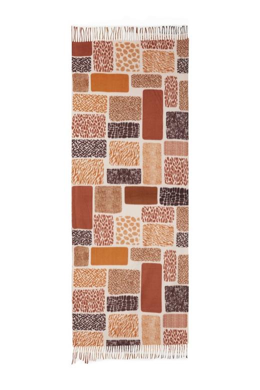 AVA 蒙德里安风格撞色围巾 7956 商品图2