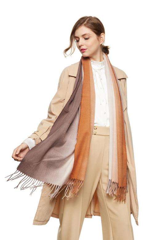 AVA 三色渐变流苏围巾 7959 商品图0