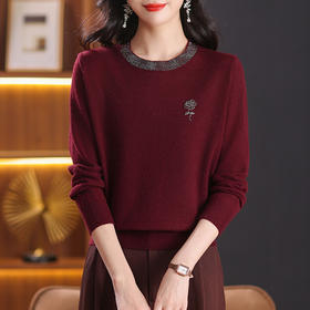 CC-NN-2919女士针织打底衫秋冬2024新款冬季内搭可外穿气质上衣洋气毛衣