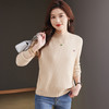 CC-MY-9331加绒厚款打底衫女士秋冬季一体绒2024新款半高领宽松毛衣 商品缩略图1