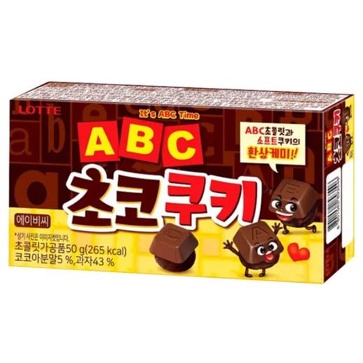 乐天ABC巧克力曲奇饼干50g롯데 ABC초코쿠키 商品图0
