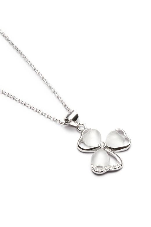 Joseph Lee 三叶草猫眼石925银项链 6965 商品图2