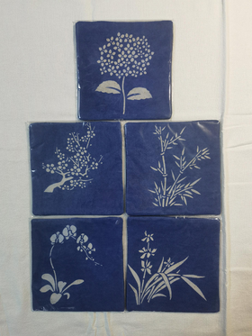 植语｜手工植物染杯垫