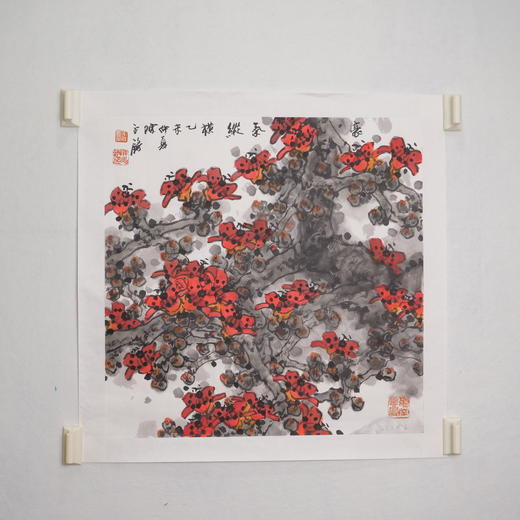 陈永锵国画70x70CM《豪气纵横》一4.41平尺手绘纸本宣纸国画作品[原作编号GH0323] 商品图1