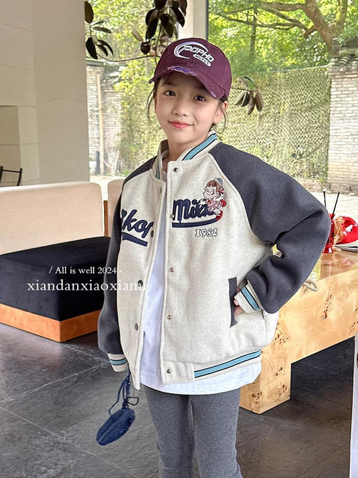 【吉米故事儿童加厚款夹棉棒球服】王炸品质仅此一批❗️大厂出品200+的高品质❗️区别市面普通棒球服☁️呢料➕夹棉、不跑棉不变形 商品图5