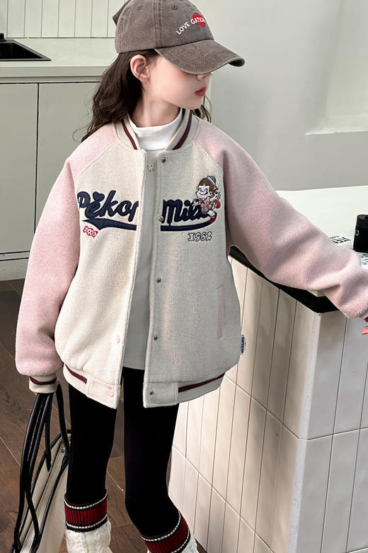 【吉米故事儿童加厚款夹棉棒球服】王炸品质仅此一批❗️大厂出品200+的高品质❗️区别市面普通棒球服☁️呢料➕夹棉、不跑棉不变形 商品图0