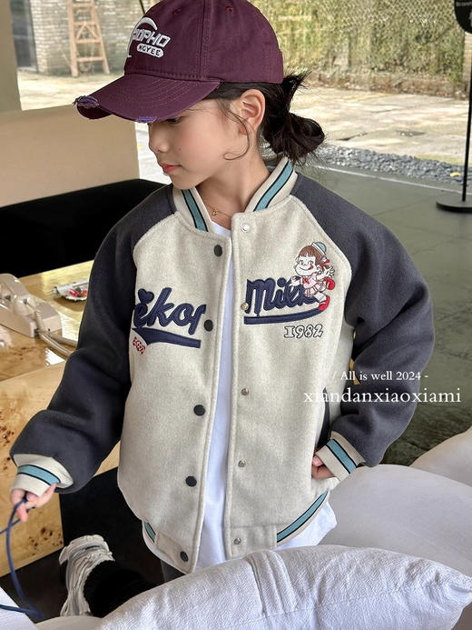 【吉米故事儿童加厚款夹棉棒球服】王炸品质仅此一批❗️大厂出品200+的高品质❗️区别市面普通棒球服☁️呢料➕夹棉、不跑棉不变形 商品图4
