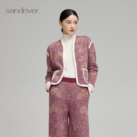 西藏羊绒提花女开衫SJF96W292N 商品图4